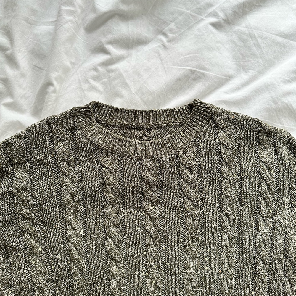 Brunello Cucinelli style linen sweater